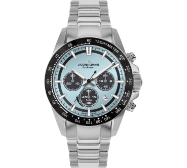Jacques Lemans Eco Power  50-1B Uhr Herren Edelstahl Solar 10Bar